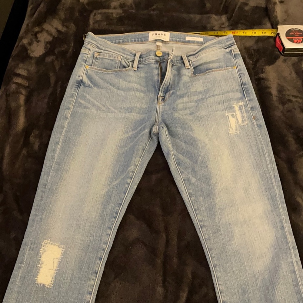 Frame straight leg jeans le garçon